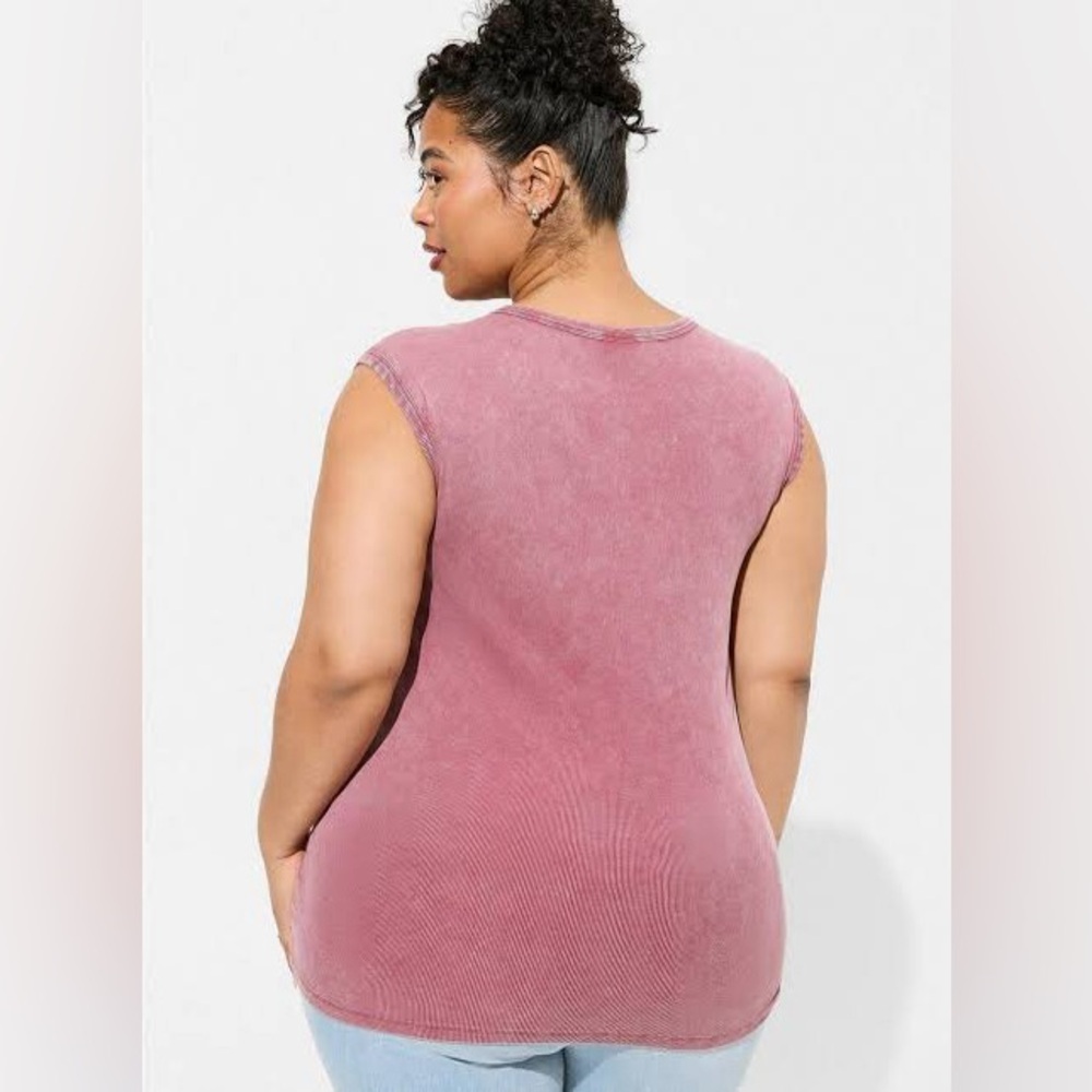 Torrid 1X Rib High Neck Muscle Tank Top - Picture 4 of 13